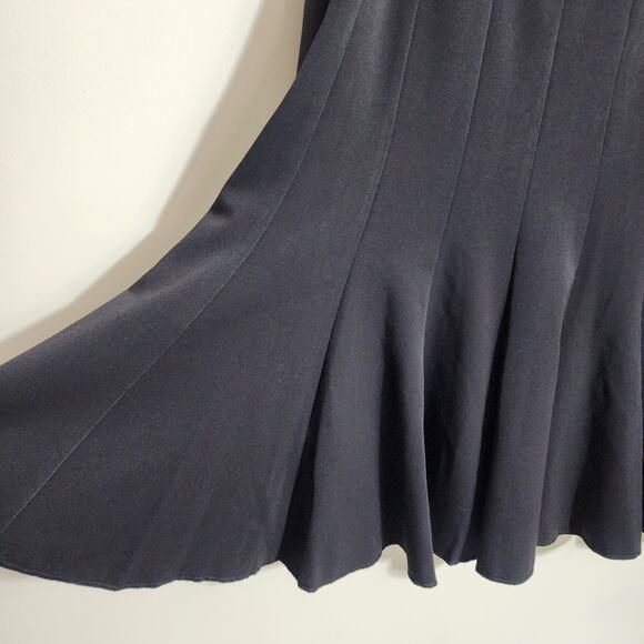 Lena Gabrielle vintage NWT fit and flare black fully line skirt woman's size 10 - Picture 9 of 10